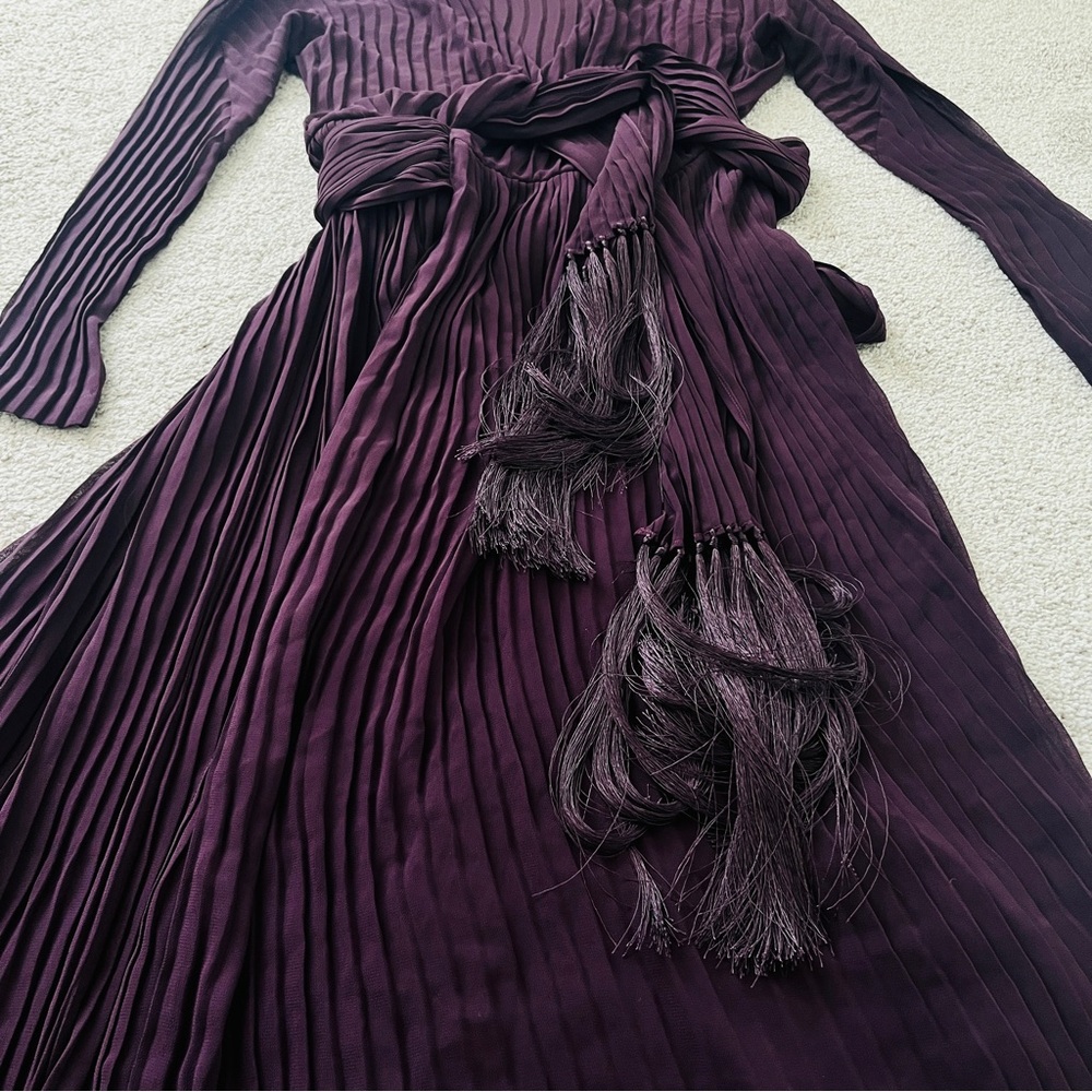 Diane Von Furstenberg NWT TWO Dresses Purple WRAP Dress & Matching SLIP Dress - Picture 5 of 14